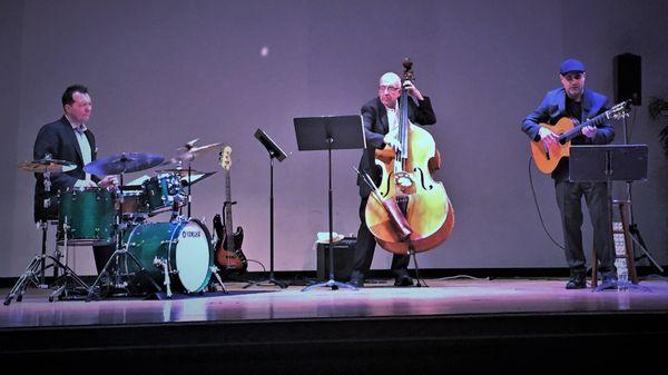 Performing at the FSPA Faculty Concert Series: Terrence Newman, bass.  Keith Hall, percussion.  Tony Romano, Guitar.