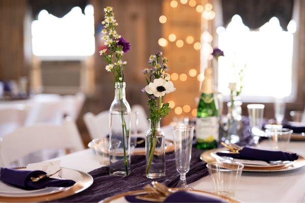 Table decor flowers