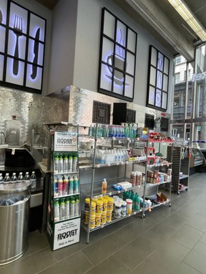 Boost & Sanitation Items. More Food in the back. The 1925 Boston Five Cent Savings Bank @ Walgreens Boston's Beautiful Flagship Store!