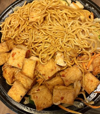 Spicy Tofu Bowl large, yakisoba, add tofu