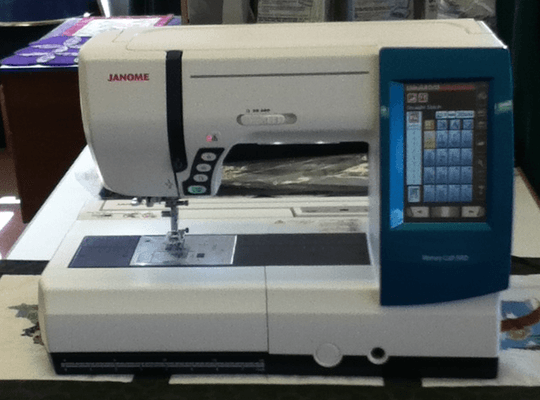 Here's the latest Janome sewing and embroidery machine