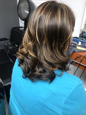 Color highlights in short layers