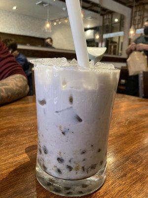 Taro Milk Tea with Bubble