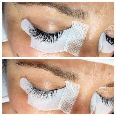 Flawless eyelash extensions