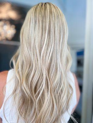 Partial blonde highlights