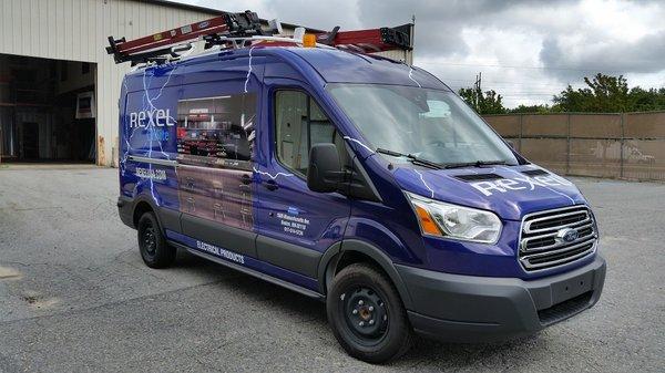 Full wrap on a commercial vehicle