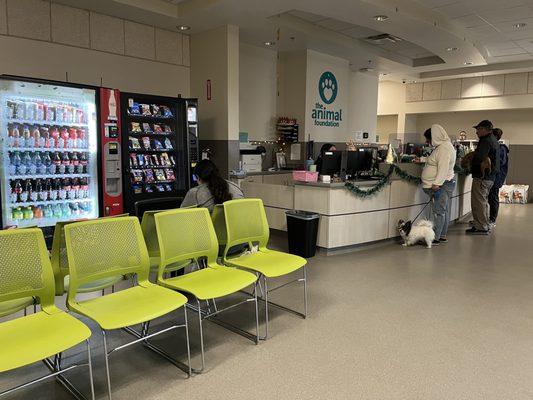 Waiting room in clinic