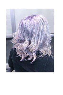 Lavender hair by Bre Morgan