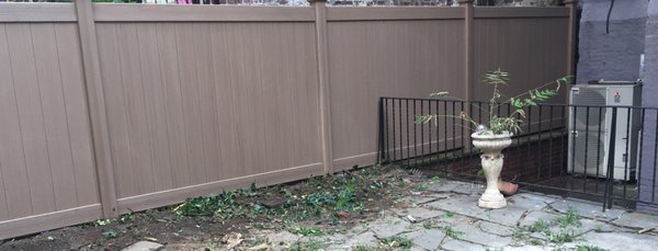 Our newly installed Bufftech fence.