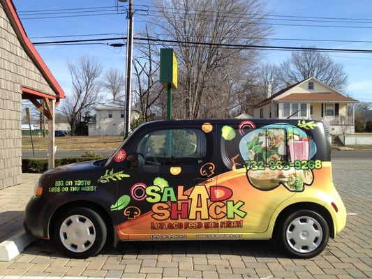 Salad shack delivery car