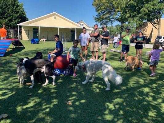 Barks & Bagels event open to clients.