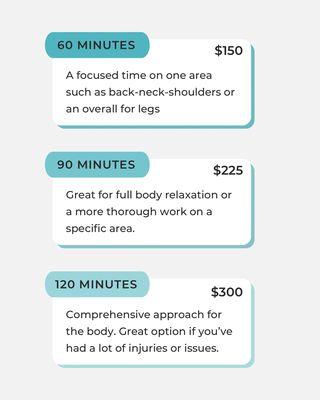 Price Menu. Save up to $50 per treatment with our packages