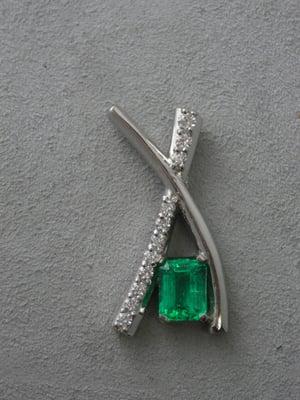 Custom Emerald pendant