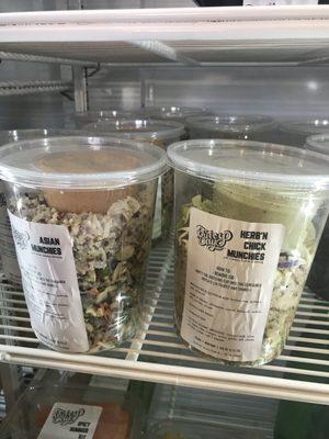 Salads pre-made in the To Go Case