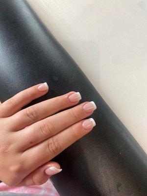 French tip gel manicure