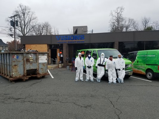 One of our crews working on a commercial Fire loss