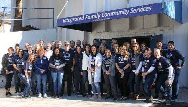 We volunteered for Integrated Family Community Services and earned an Allstate Foundation Helping Hands grant of $19,000.