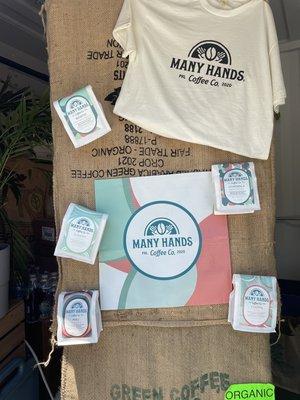 Coffee bags and TShirt Available!