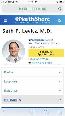 Seth P. Levitz, MD - NorthShore Medical Group