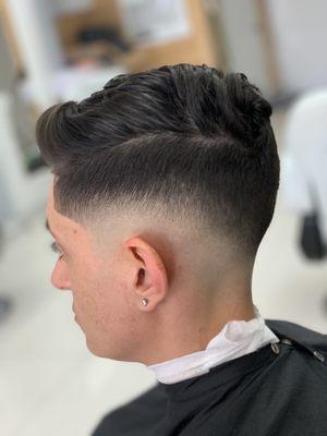 Combover Low skin fade