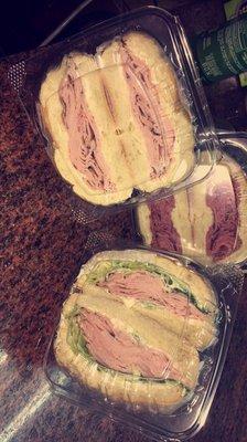 1.  Three of our special sandwiches