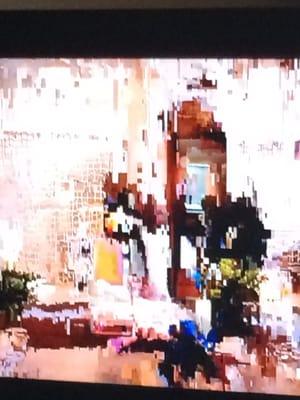 The warping on my TV show. I had to stop the show it kept happening.