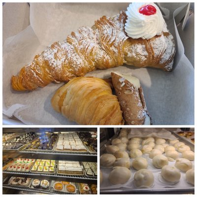 Lobster tail, cannoli and sfogliatelle for today