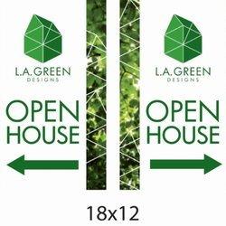 Look at these unique Open House signs made by Reichert's Signs.