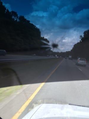 A stone chip while driving cans spread fast