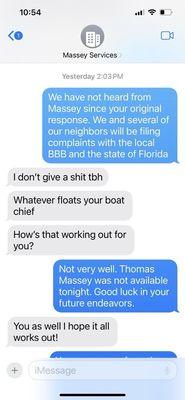 Massey corporate response. Shameful.