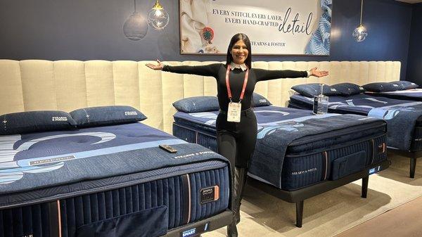 Our new Luxury Stearns & Foster mattress waits for you at Aventura Mattress