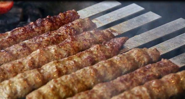 Beef kafta kabobs