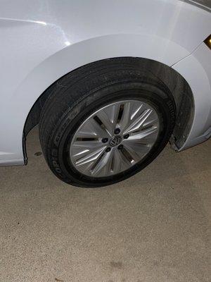 No tire shine