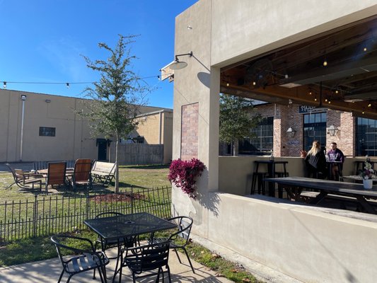 Patio and neighbor yard