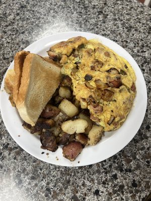 Barnyard omelet