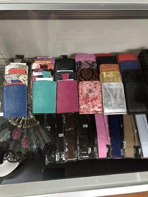 Wallets from exotic leather