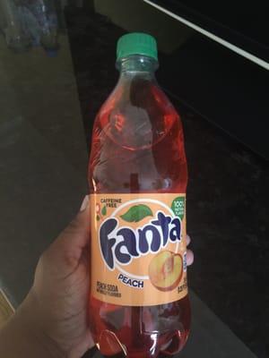 Peach Fanta!! Never seen this in Cali