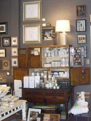 Mosswood offers a variety of fine soaps, candles, and cards.