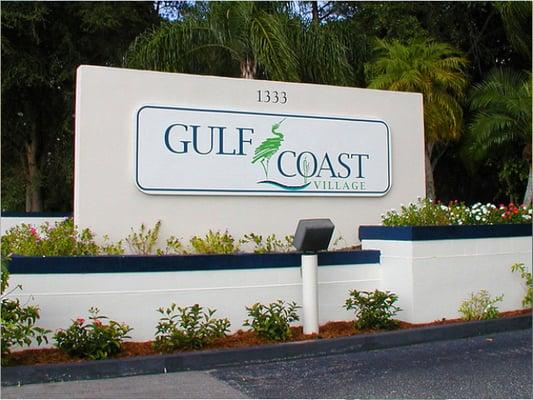 Gulf Coast Village Entrance Sign