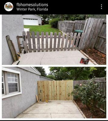 New fence gate