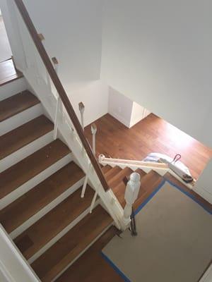 Completed stairs