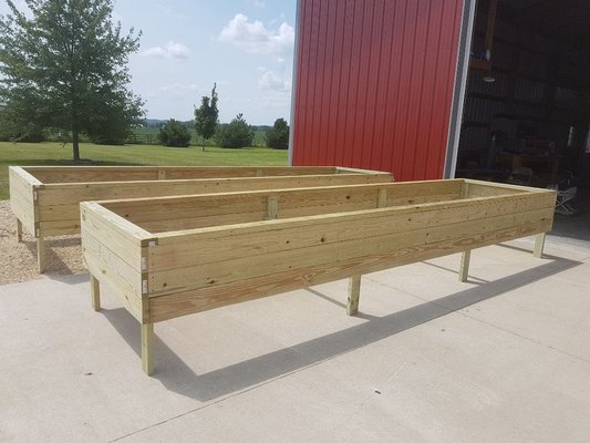 Raised garden beds