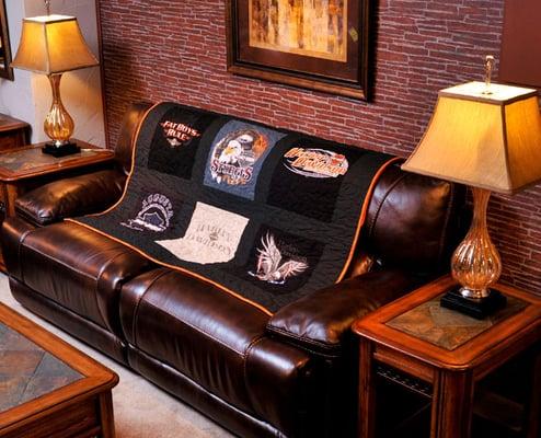 Harley Davidson T Shirt Quilt