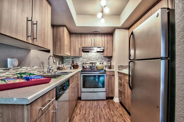 Kitchen at Desert Boutique Apartment Homes in Palm Springs, California.