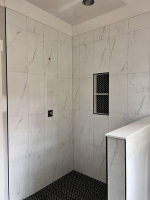 New tile shower