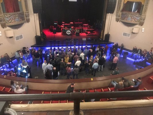 View of the pit from the balcony