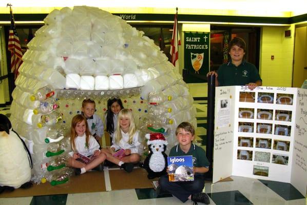 Alaska Has Come to SPCS! Our recycling project - The Igloo.