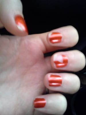 My nails after only two days.