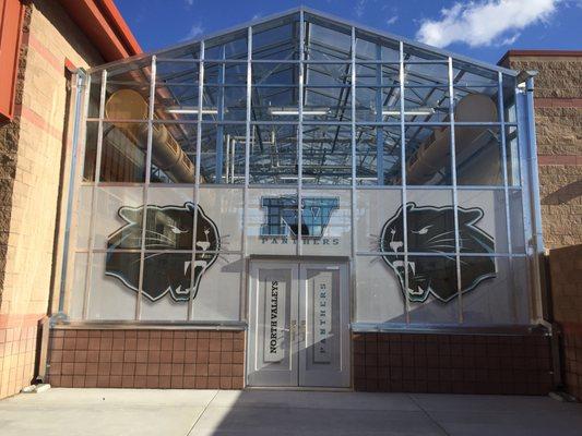 Window Perfs for North Valley's High School's Greenhouse