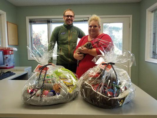 Raffle Baskets for the Mission Valley Animal Shelter annual fundraiser- 2018